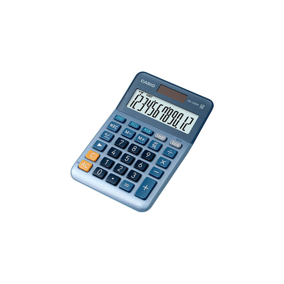 Casio Ms-120Em Calculator Desktop Display Blue