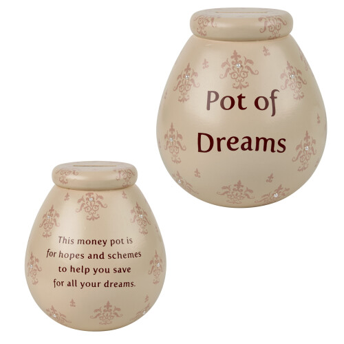 Pot of Dreams Ceramic Smash Money Box FleurDeLys on OnBuy