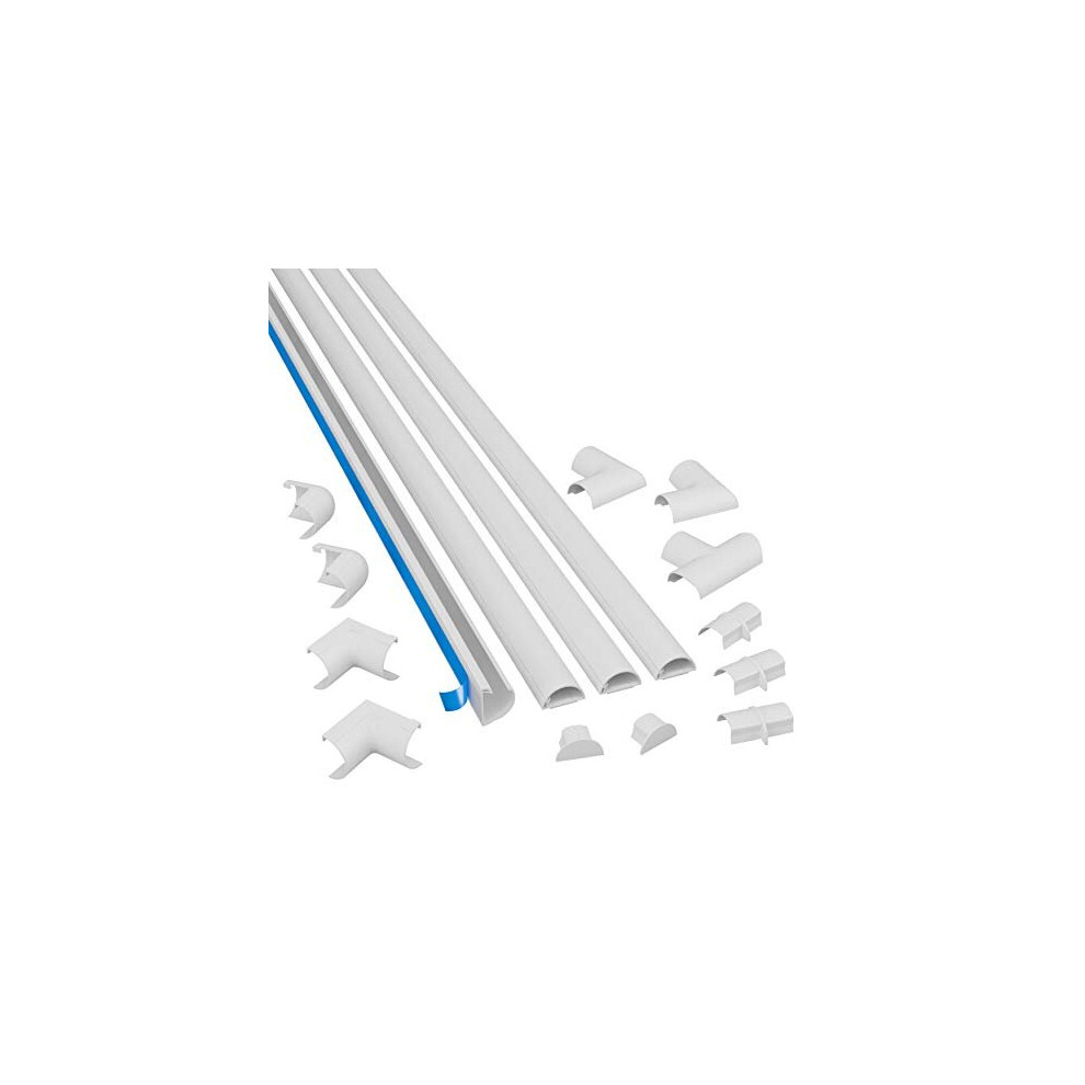 Like-New D-Line 3015Kit001 4-Meter Mini Trunking Multipack, Self-Adhes 5060226648870