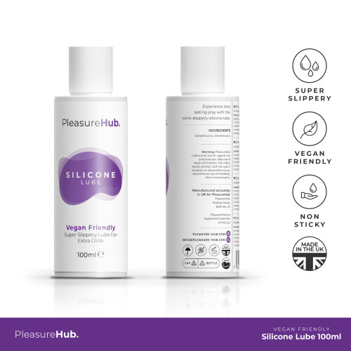PleasureHub Silicone Vegan personal Lubricant 100ml 1