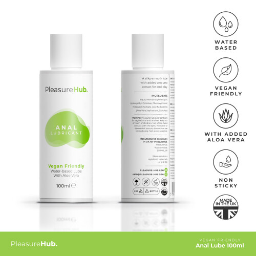 PleasureHub Anal Vegan personal Lube 100ml 1