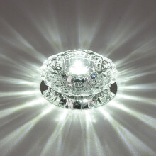 Luxurious Crystal Spotlight Modern Led Downlight for Aisle Entrance Hall Cool White