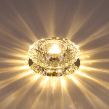 Luxurious Crystal Spotlight Modern Led Downlight for Aisle Entrance Hall Warm White