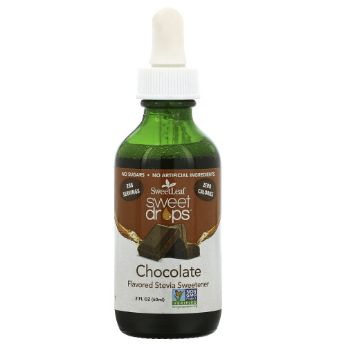 Wisdom Natural, SweetLeaf, Gouttes Sucrées, Chocolat, 2 fl oz (60 ml)