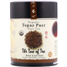 Le Tao du Thé, Thé Puer Biologique, Puer Topaze, 3,5 oz (100 g)