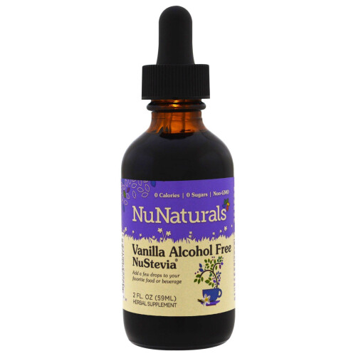 NuNaturals, Stevia Sans Alcool, Vanille, 2 fl oz (59 ml)