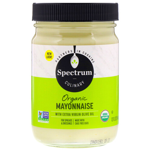 Spectrum Culinary, Bio Mayonnaise mit nativem Olivenöl extra, 12 fl oz (354 ml)