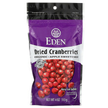 Eden Foods, Bio Getrocknete Cranberries, 4 Unzen (113 g)