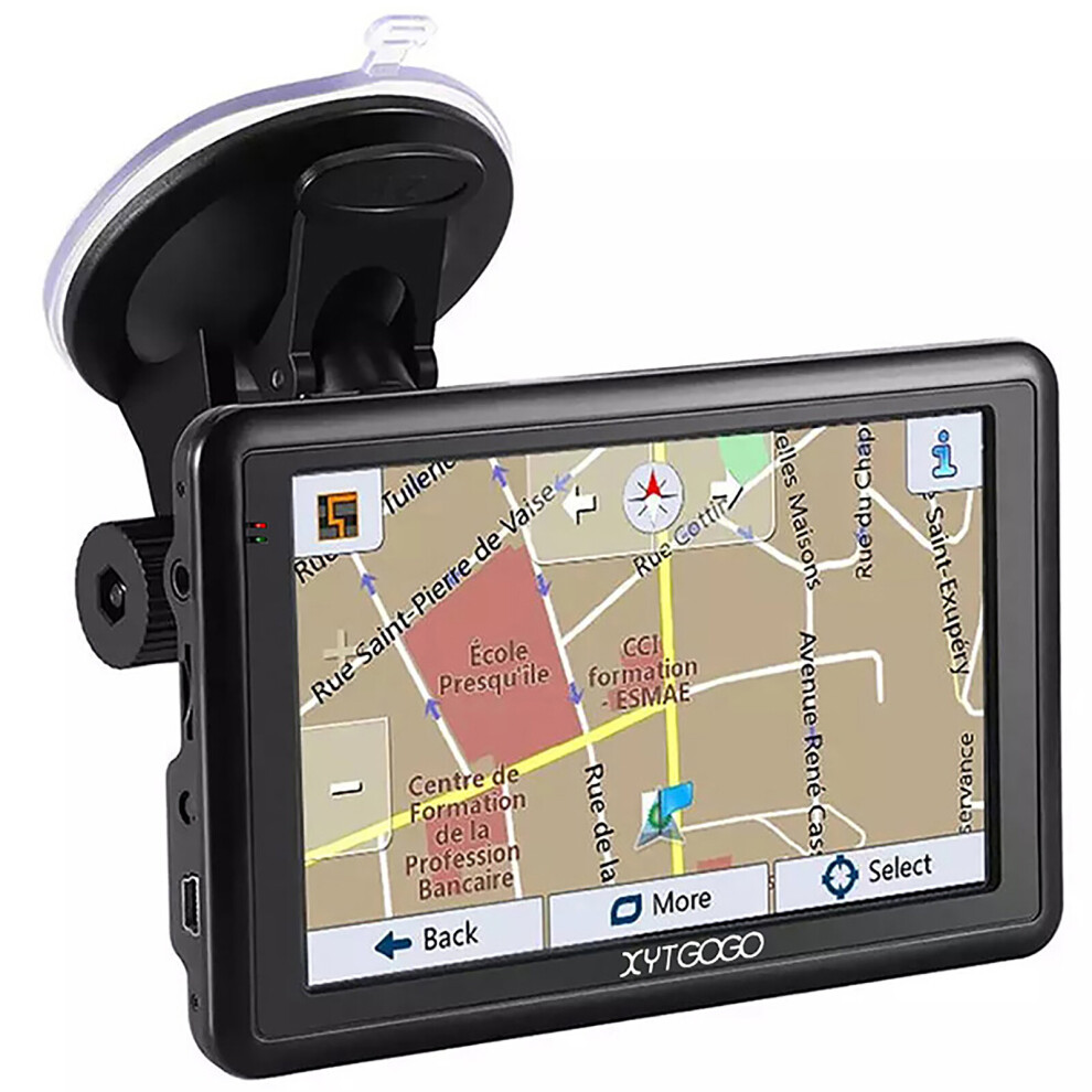 5'' Sat Navs Lifetime Uk Eu Map Update Car Truck Hgv Lgv Built In 8Gb Black 7347983496035