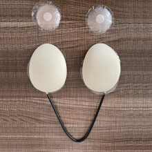 (Beige) Upgraded Deep Plunge Invisible Push-Up Frontless Bra Strapless Backless Bra Kit