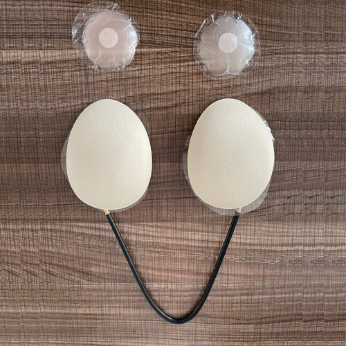 Sky (Beige) Upgraded Deep Plunge Invisible Push-Up Frontless Bra Strapless Backless Bra Kit