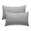 (Silver) Pair of Plain Dyed 100% PolyCotton PillowCases 1