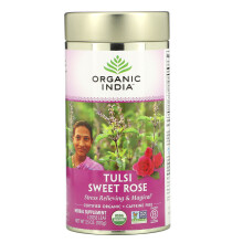 Organic India, Tulsi Rose Douce, Sans Caféine, 3,5 oz (100 g)