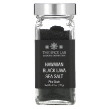 The Spice Lab, Sel de Mer Noir de Lave d'Hawaï, Grain Fin, 4,3 oz (121 g)