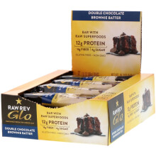 Raw Rev, Doppel-Schoko-Brownie-Teig, 12 Riegel, je 1,6 oz (46 g)