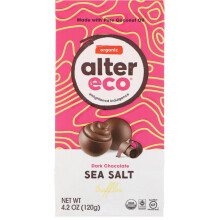 Alter Eco, Bio Dunkle Schokoladentrüffel, Meersalz, 10 Trüffel, 4,2 Unzen (120 g)