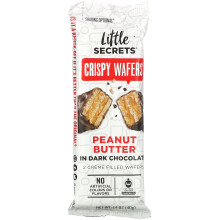 Little Secrets, Dark Chocolate Crispy Wafers, Peanut Butter, 1.4 oz (40 g)
