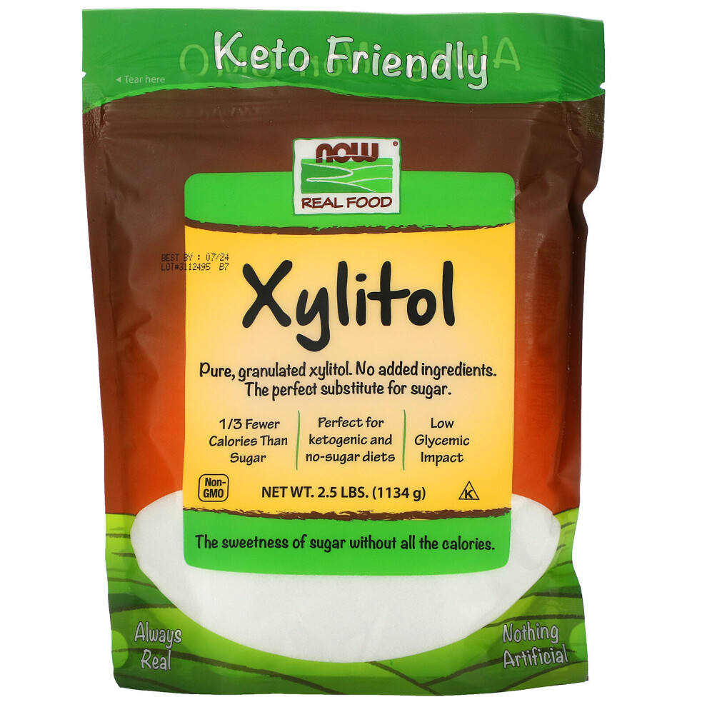 Now Foods , Real Food, Xylitol, 2.5 Lbs (1134 G)