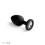 PleasureHub Beginners Jewelled Butt Plug- Black 1