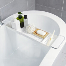 Luxury Extendable Bath Tub Caddy Bathroom Stand Tray Bathtub Shower