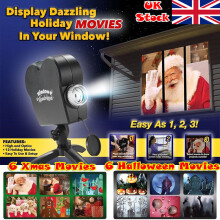 Window Projector with12 Movies UK Plug
