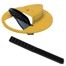 (Yellow, One Size) Human Safe Slide Lid Mousetrap Automatic Efficient Flip N Mice Rat Catcher Tool