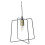 URBN Living (Square, Black) 40W Hanging Cable Ceiling Mounted Metal Lamp Light 1
