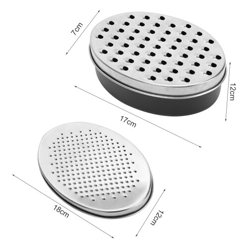 Kitchen Stainless Steel Cheese Grater with Container Storing 1