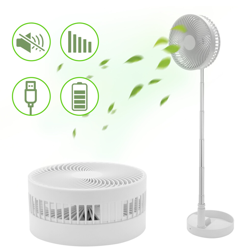 Cordless  Folding Fan Cooling Wireless Portable Rechargeable Fan