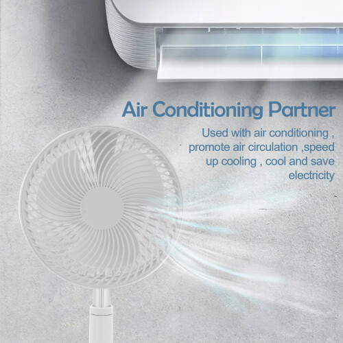 Cordless  Folding Fan Cooling Wireless Portable Rechargeable Fan 2