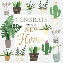 Congrats On Your New Home Gold Foiled New Home Greeting Card Motif Cards