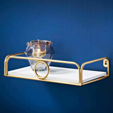 30cm Floating Wall Shelf Metal Ring Design LivingRoom/Bedroom Shelves G-0418