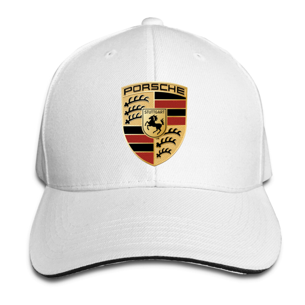 (White) Adjustable Unisex Porsche Baseball Cap/Hat