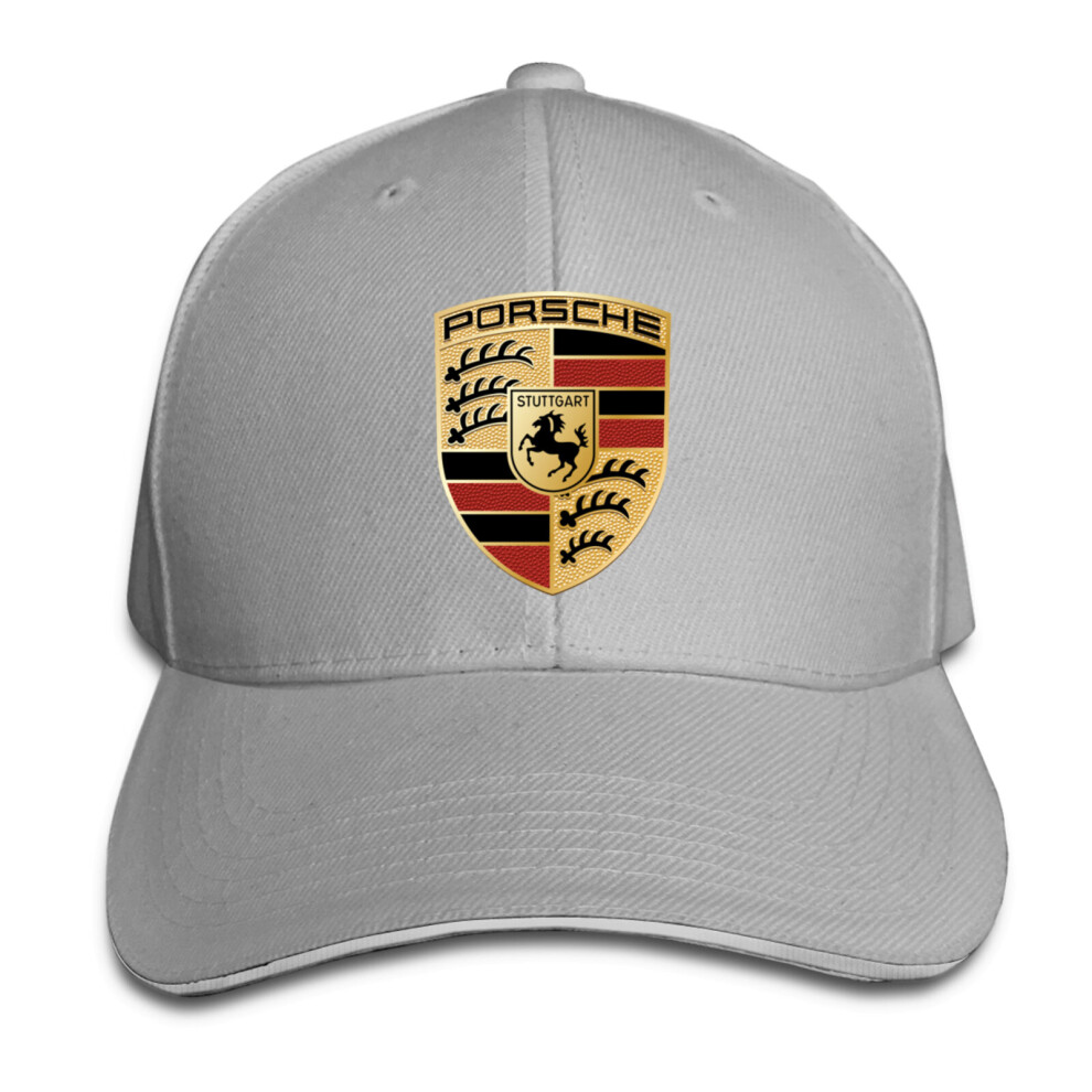 (Gray) Adjustable Unisex Porsche Baseball Cap/Hat