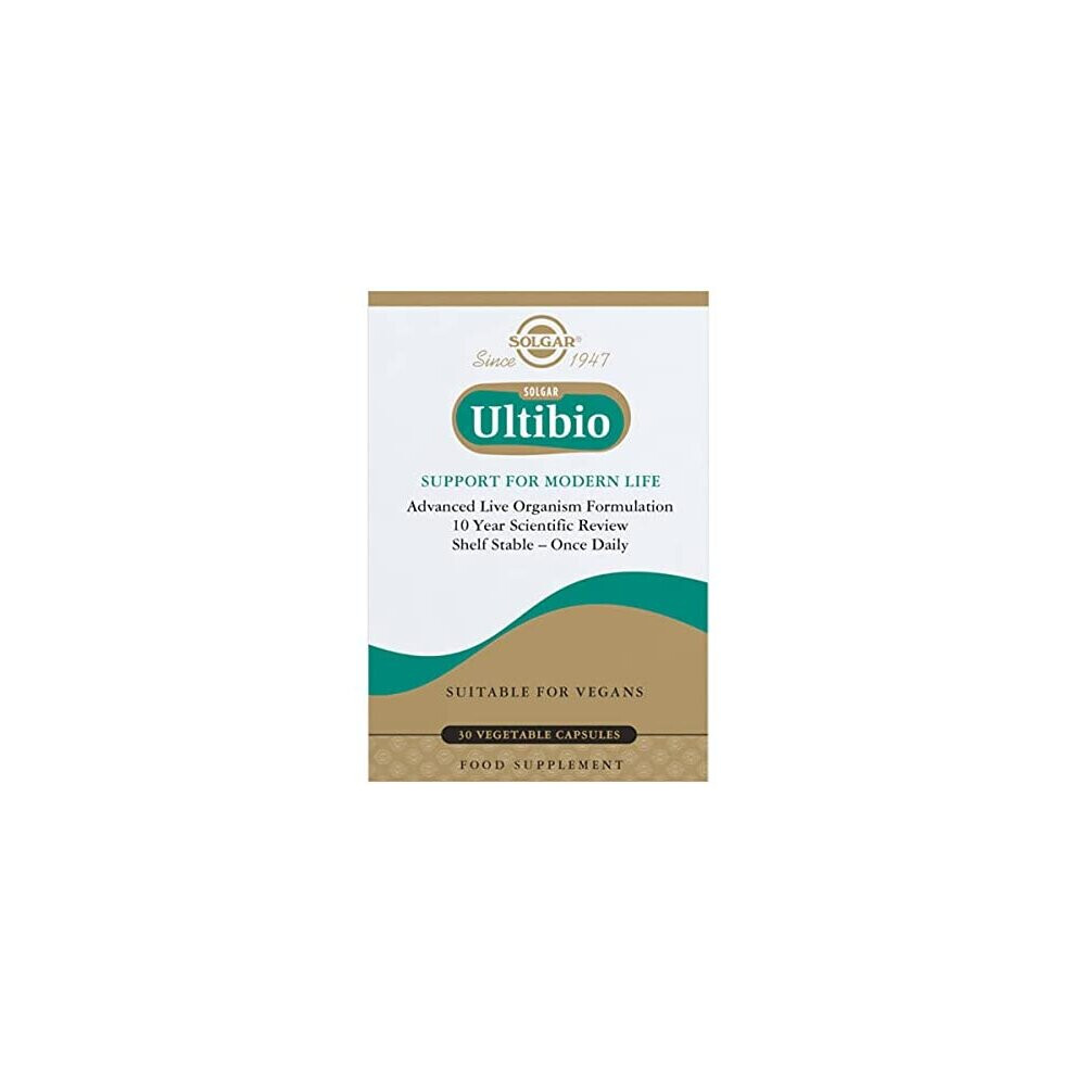 Solgar Ultibio Vegetable Capsules - Pack of 30