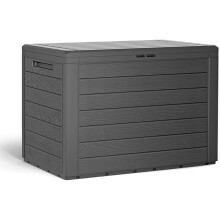 Deuba Garden Storage Box 190L Outdoor Patio Balcony Plastic Cushion Lockable Lid Container Shed Chest Trunk