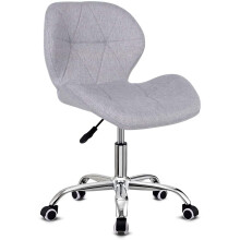 (Light Grey) Home Office chair Adjustable Height Computer Chair