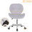 Joolihome (Light Grey) Home Office chair Adjustable Height Computer Chair 7