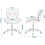 Joolihome (Light Grey) Home Office chair Adjustable Height Computer Chair 8