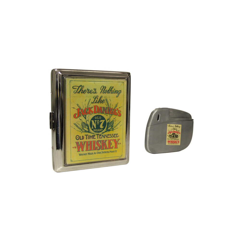 Jack Daniels Jack Daniel's Nostalgia Gift Lighter And Cigarette Case