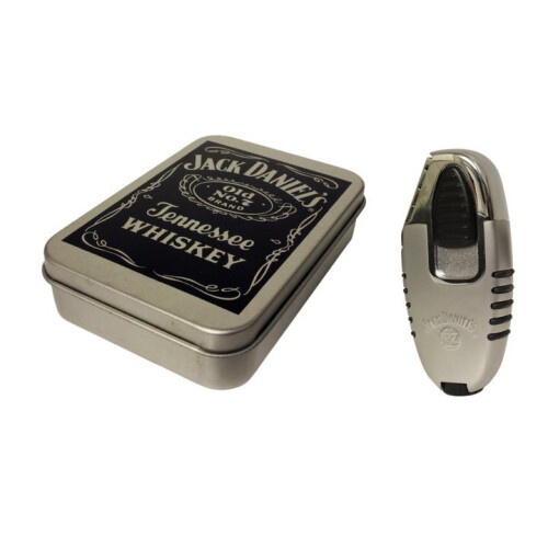 Jack Daniels Jack Daniel's tobacco tin and electronic gas lighter