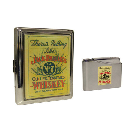 Jack Daniels Jack Daniel's Nostalgia gift lighter and cigarette case
