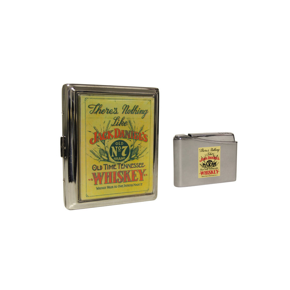 Jack Daniels Jack Daniel's Nostalgia Gift Lighter And Cigarette Case