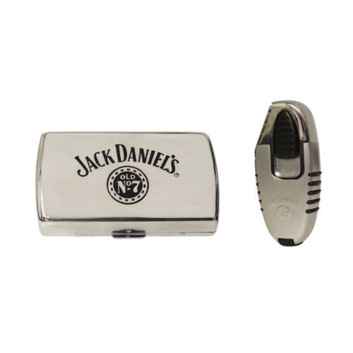 Jack Daniels Jack Daniel's mini cigarette case and electronic gas lighter