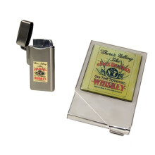 Jack Daniel's Nostalgia gift lighter and cigarette case