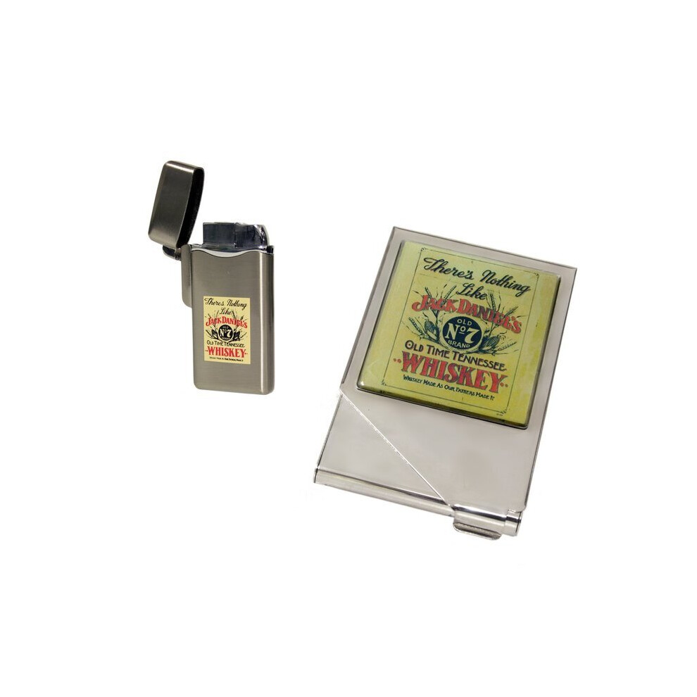 Jack Daniel's Nostalgia gift lighter and cigarette case