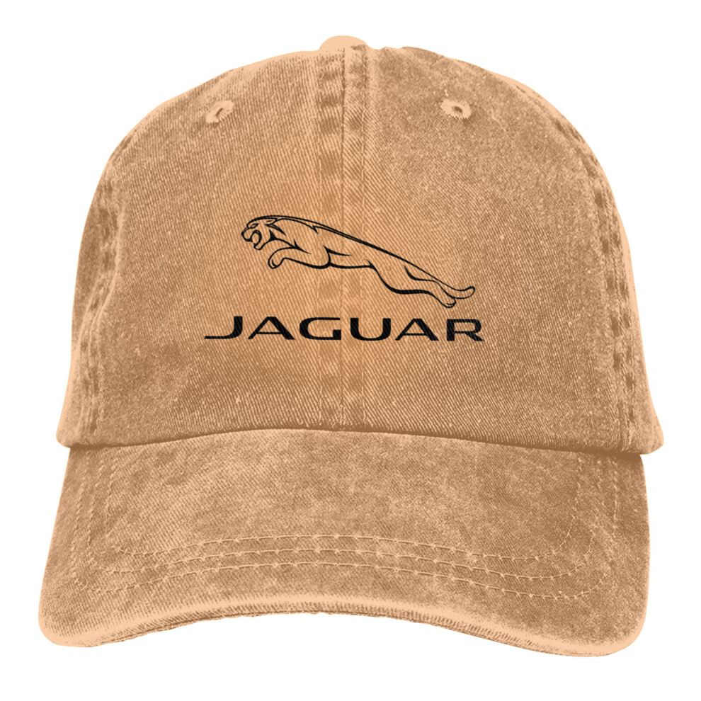 Cap Hat (Natural) Unisex Jaguar Logo Baseball Hat Adjustable Cap Brown