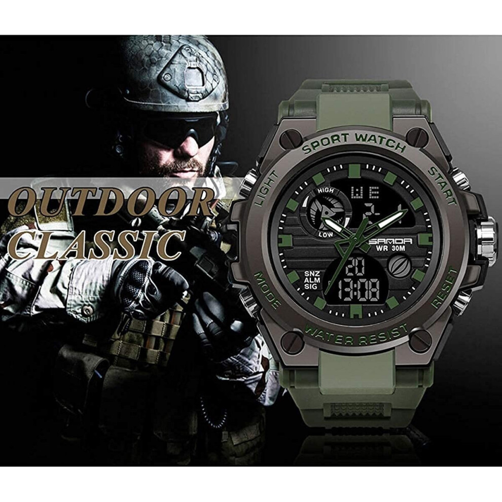 Etruston Military Watches For Men Outdoor Sports Digital Watch Tactical Army
