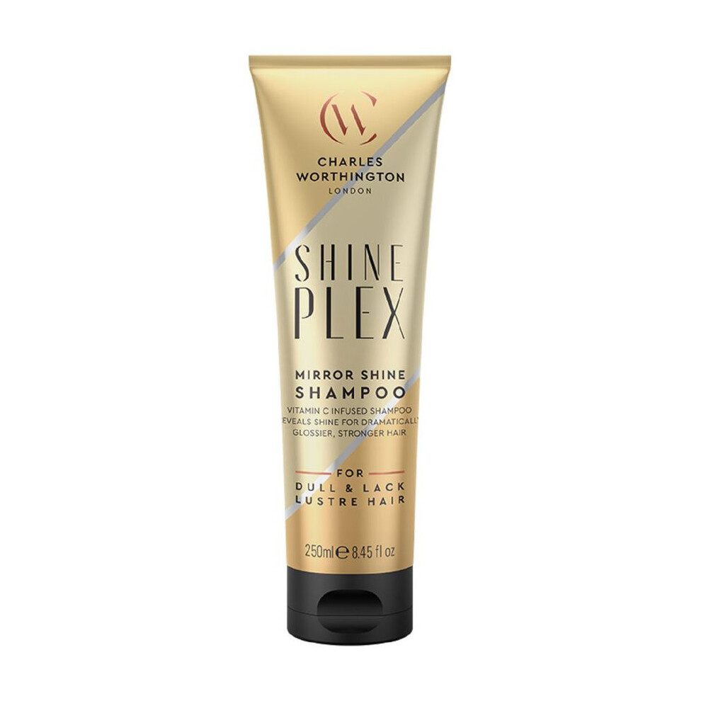 Charles Worthington Shineplex Mirror Shine Shampoo 250Ml - Smooth Mirror Gloss For Radiant Hair
