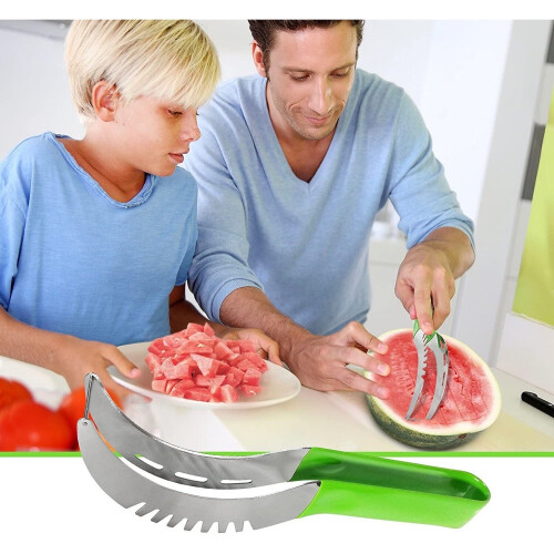 Wassermelonenschneider Großes praktisches Edelstahlschneidemesser 1